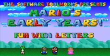 Mario's Early Years: Fun With Letters