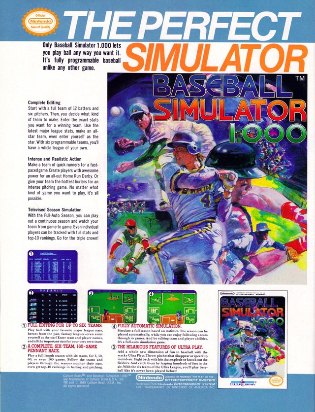 Baseball Simulator 1.000 Baseball Simulator 1.000 Poster