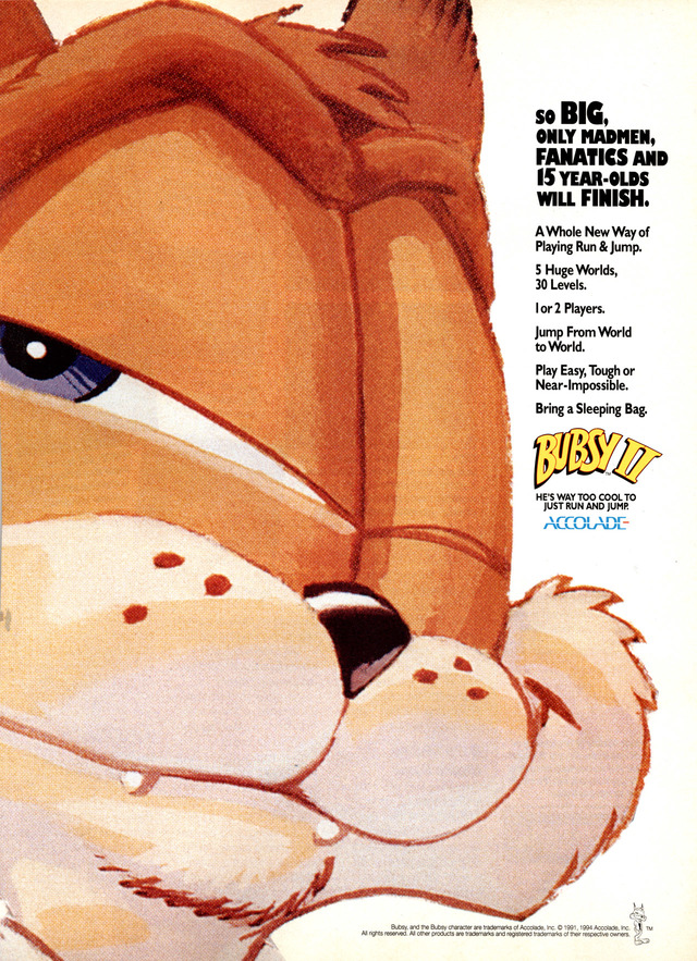 Bubsy 2 Bubsy 2 Poster