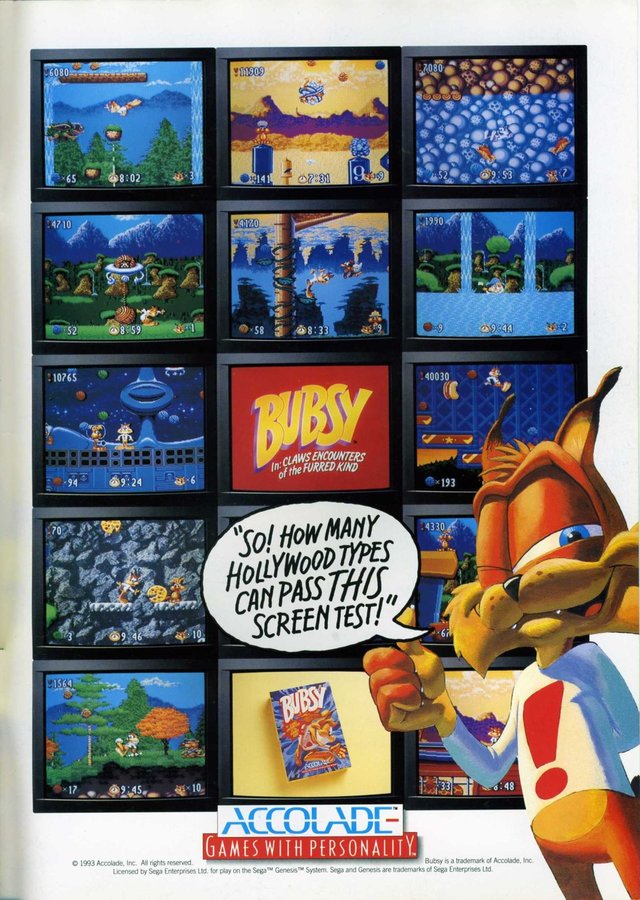 Bubsy Bubsy Poster