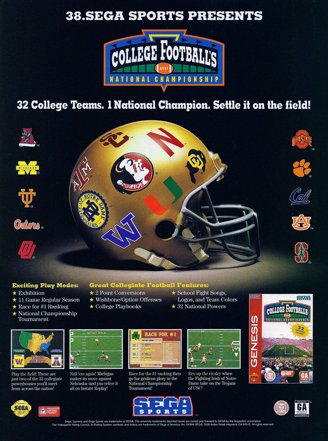 College Football's National Championship College Football's National Championship Poster