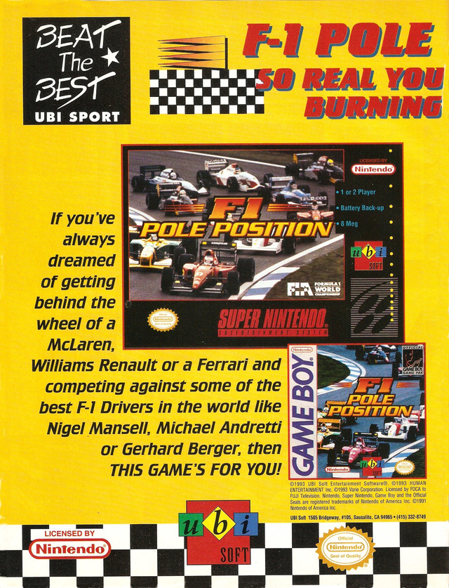 F1 Pole Position F1 Pole Position Poster