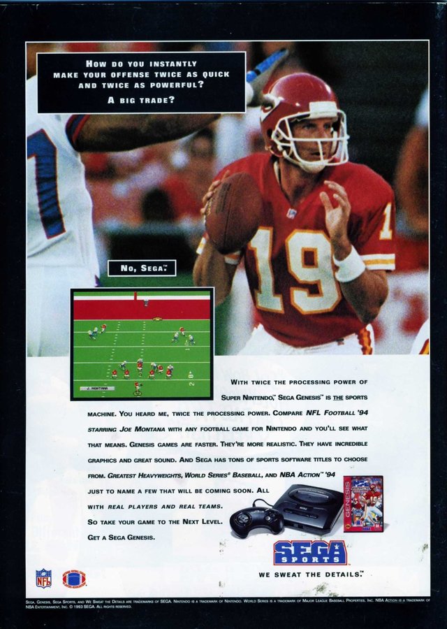 Joe Montana NFL 94 Joe Montana NFL 94 Poster