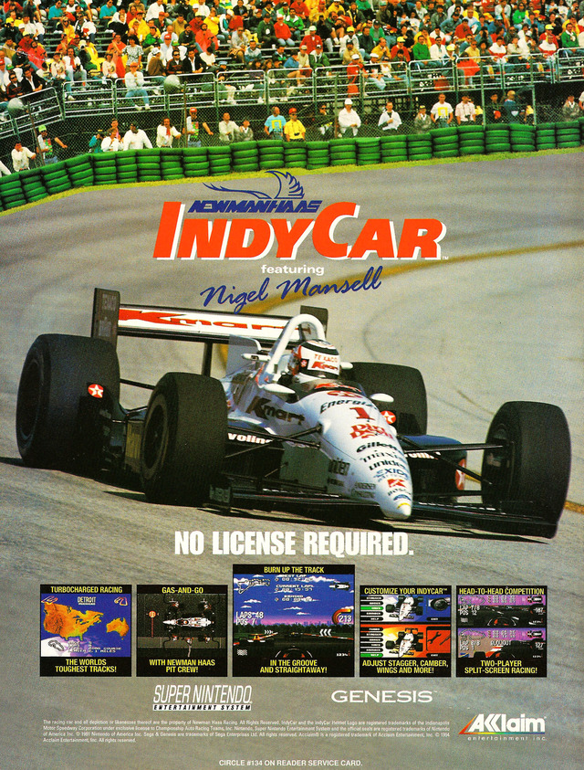 Newman-Haas Indy Car Racing Newman-Haas Indy Car Racing Poster