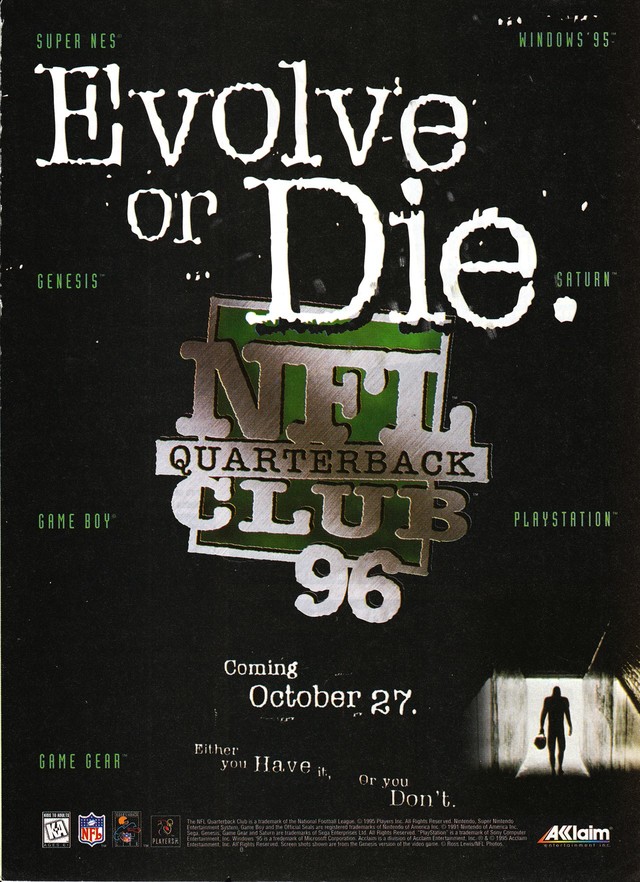 NFL Quarterback Club 96 NFL Quarterback Club 96 Poster