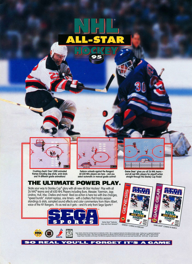 NHL All-Star Hockey 95 NHL All-Star Hockey 95 Poster