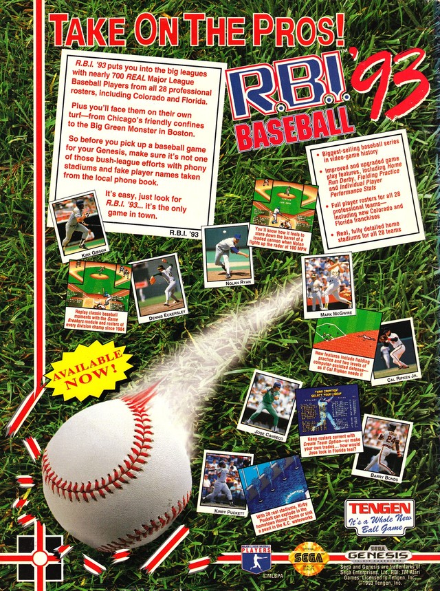 RBI Baseball 93 RBI Baseball 93 Poster