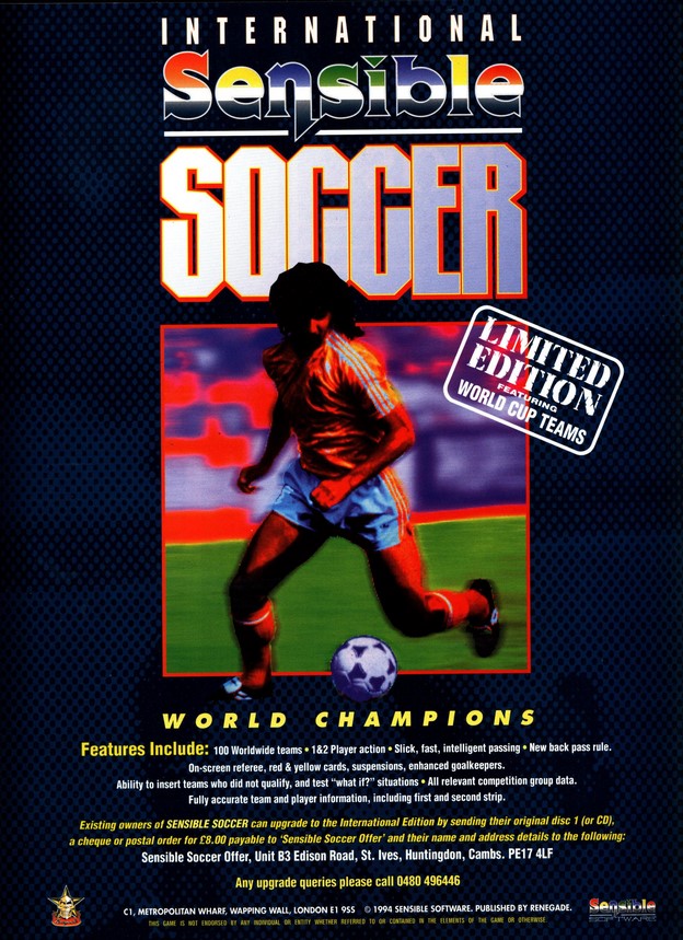 Sensible Soccer: International Edition Sensible Soccer: International Edition Poster