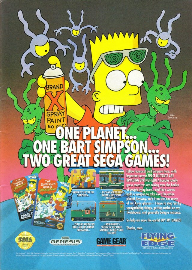 The Simpsons: Bart vs The Space Mutants The Simpsons: Bart vs The Space Mutants Poster