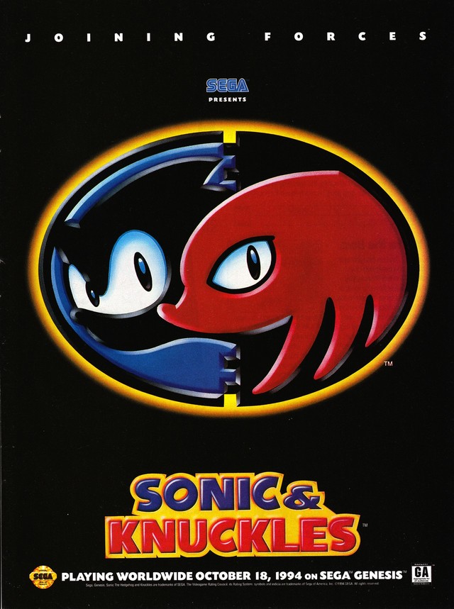 Sonic and Knuckles Sonic and Knuckles Poster