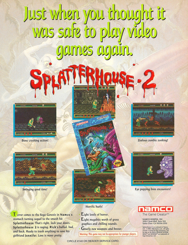 Splatter House 2 Splatter House 2 Poster