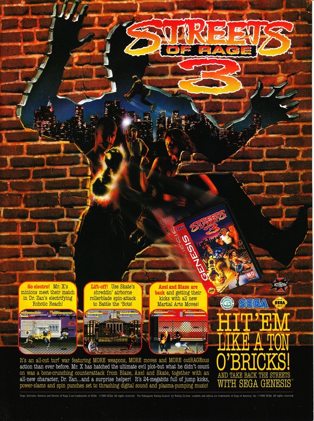 Streets Of Rage 3 Streets Of Rage 3 Poster