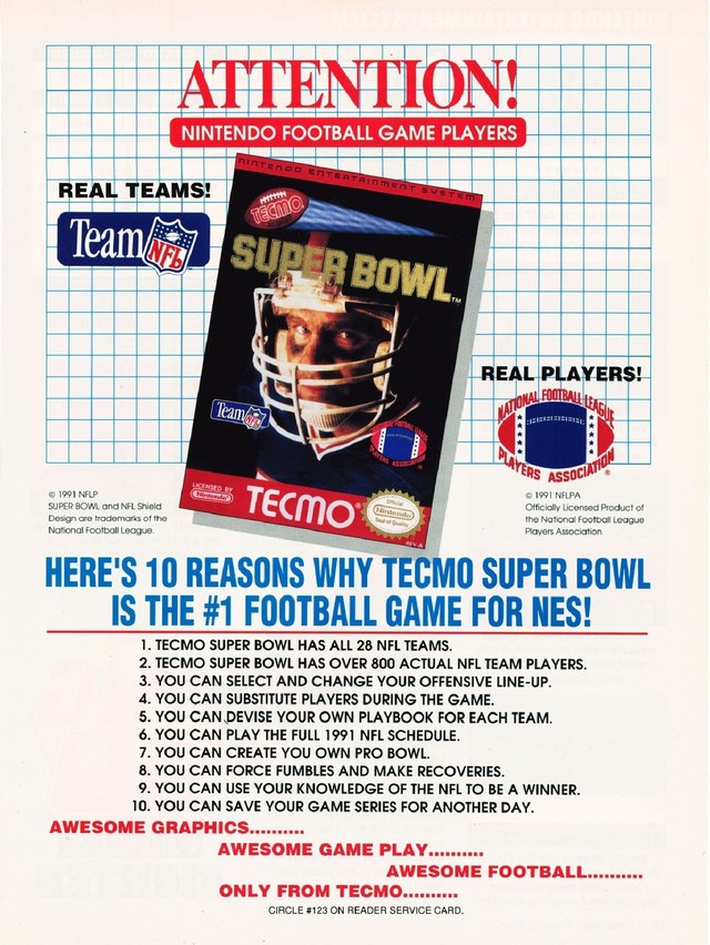 Tecmo Super Bowl Tecmo Super Bowl Poster