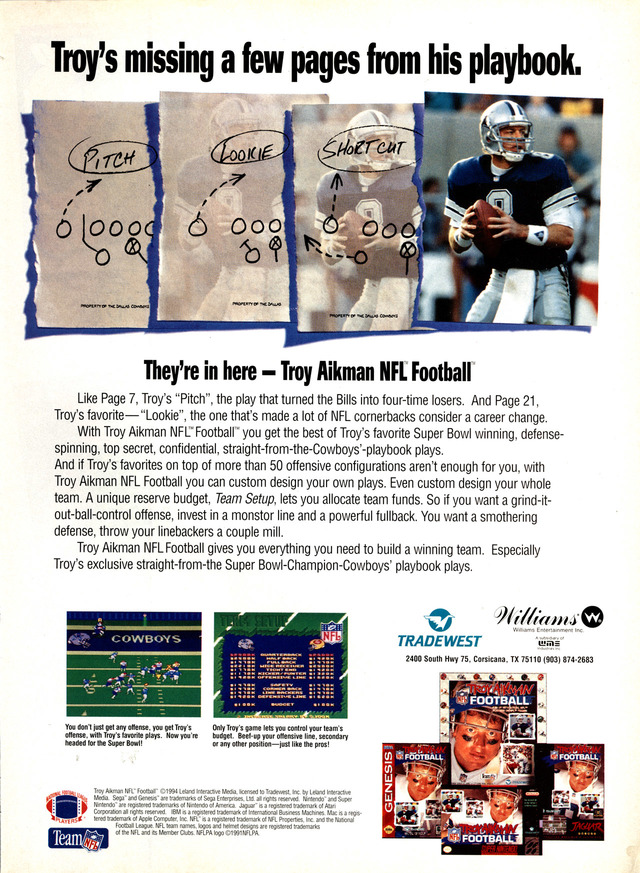 Troy Aikman NFL Football Troy Aikman NFL Football Poster