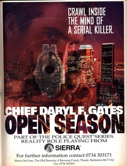 Daryl F. Gates' Police Quest: Open Season Poster