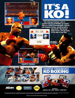 George Foreman's Knock-out Boxing Poster