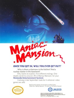 Maniac Mansion Poster