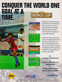 Tecmo World Cup 92 Poster