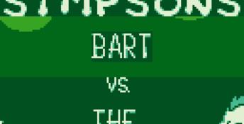 The Simpsons: Bart vs. The Juggernauts Gameboy Screenshot