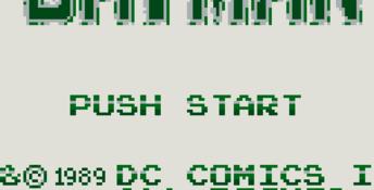 Batman Gameboy Screenshot