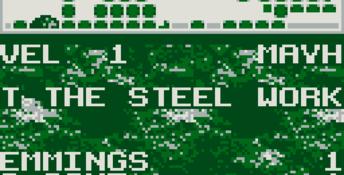 Lemmings Gameboy Screenshot