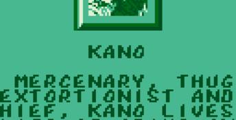 Mortal Kombat Gameboy Screenshot
