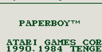 Paperboy (1990) Gameboy Screenshot