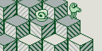 Q-bert for Game Boy Gameboy Screenshot