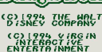 The Jungle Book (1994) Gameboy Screenshot