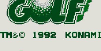 Ultra Golf Gameboy Screenshot