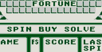 Wheel of Fortune (1990) Gameboy Screenshot