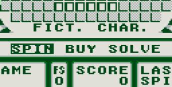 Wheel of Fortune (1990) Gameboy Screenshot