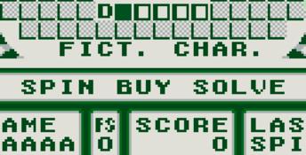Wheel of Fortune (1990) Gameboy Screenshot