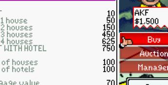 Monopoly GBA Screenshot