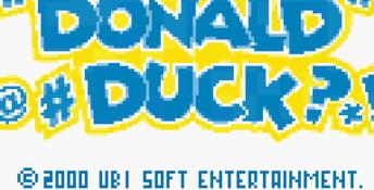 Donald Duck: Goin' Quackers GBC Screenshot