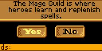Heroes of Might and Magic GBC Screenshot