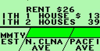 Monopoly GBC Screenshot