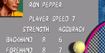 Andre Agassi Tennis Genesis Screenshot