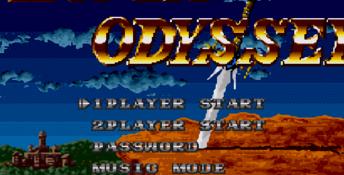 Main menu of the game