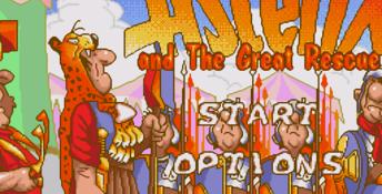 Asterix and the Great Rescue main menu