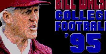 Bill Walsh College Football 95 Genesis Screenshot
