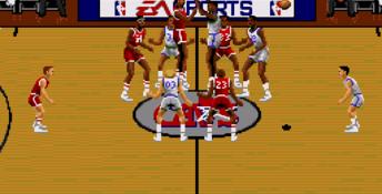 Bulls vs Blazers and the NBA Playoffs Genesis Screenshot