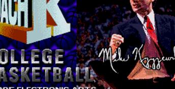 Coach K College Basketball Genesis Screenshot
