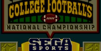 College Football's National Championship Genesis Screenshot