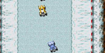 Icy road is difficult