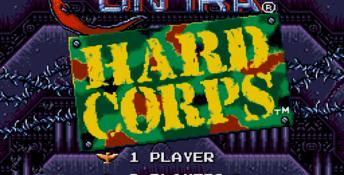 Contra - Hard Corps main menu
