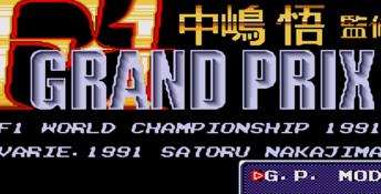 F1 Grand Prix: Nakajima Satoru Genesis Screenshot