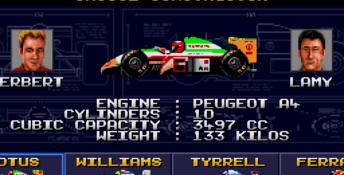 F1 World Championship Edition Genesis Screenshot