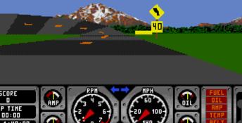 Hard Drivin' Genesis Screenshot