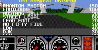 Hard Drivin' Genesis Screenshot